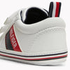 Tênis Infantil Tommy Hilfiger Branco Brilhante Listrado - Tommy Hilfiger Babytunes