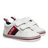 Tênis Infantil Tommy Hilfiger Branco Brilhante Listrado - Tommy Hilfiger Babytunes