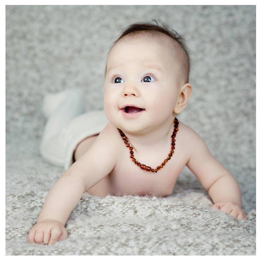 Kit de Pulseira e Colar Âmbar Bebê Infantil Amber Crown - Amber Crown Babytunes