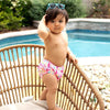 Fralda de Banho Infantil Reutilizável FPS50+ Iplay Animais Marinhos Pink - Iplay Babytunes