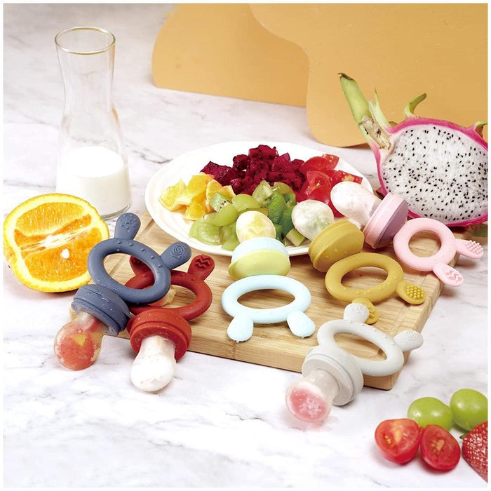 
    Alimentador Infantil de Silicone + Mordedor Haakaa Azul - Haakaa Babytunes
  