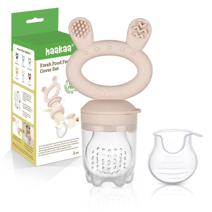 
    Alimentador Infantil de Silicone + Mordedor Haakaa Rosa - Haakaa Babytunes
  