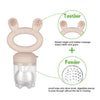 Alimentador Infantil de Silicone + Mordedor Haakaa Rosa - Haakaa Babytunes