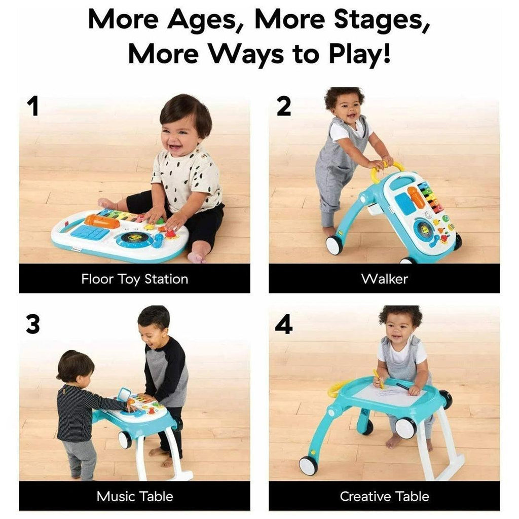 Andador Musical Infantil Multifuncional 4 em 1 Baby Einstein Azul - Baby Einstein Babytunes