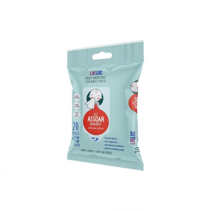 Assoar Baby - Lenços Umedecidos Com Solução Salina Para Nariz e Rosto - LikLuc Babytunes