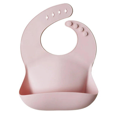Babador De Silicone Infantil Mushie Blush - Fácil de Limpar