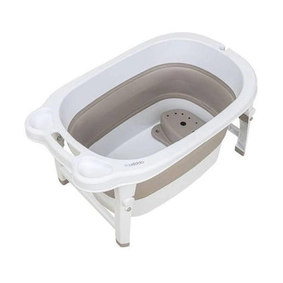 Banheira Dobrável Ofuro Oyster Kiddo Capuccino - Assento Dentro Da Banheira