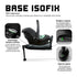 Base Isofix Para Bebê Conforto Tulip ABC Design Preta - ABC Design Babytunes