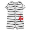 Macacão Curto Listrado - BBTC Babytunes