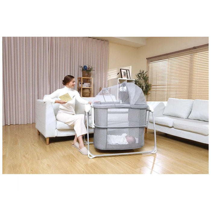 
    Berço Techno Automático Com Bluetooth Mastela Cinza Escuro - Mastela Babytunes
  