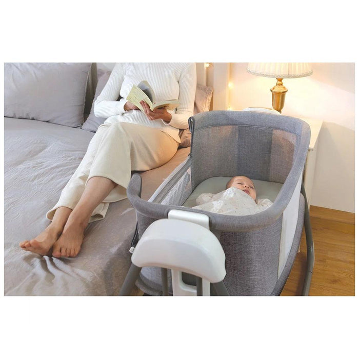 
    Berço Techno Automático Com Bluetooth Mastela Cinza Escuro - Mastela Babytunes
  