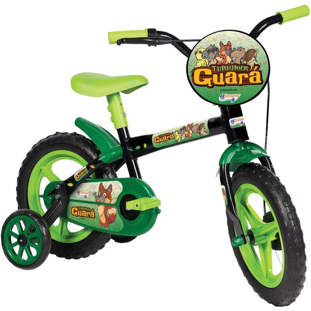 Bicicleta Infantil Turminha Guará Para Meninos Verde - Turminha Guará Babytunes
