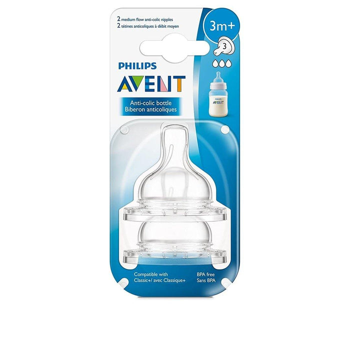 
    Bico De Mamadeira Avent Classic Fluxo Médio 3M+ - Philips Avent Babytunes
  