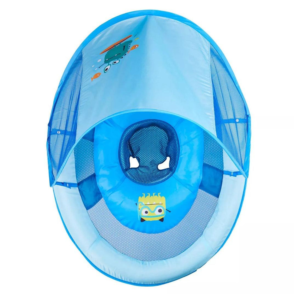 Boia Infantil Com Capota Swimways FPS50+ Monstrinho Azul - Swimways Babytunes