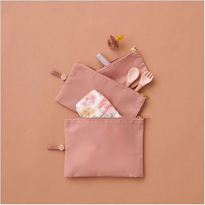 
    Kit Com 3 Necessaires Expansíveis HAPP Rose - Happ Babytunes
  