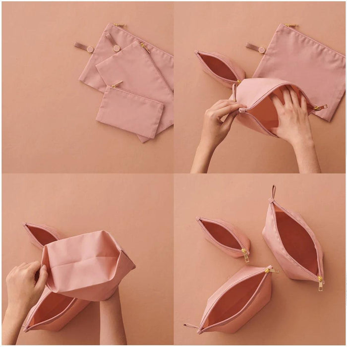 
    Kit Com 3 Necessaires Expansíveis HAPP Rose - Happ Babytunes
  