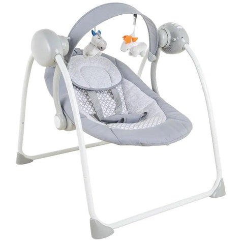 Cadeira De Balanço & Descanso Infantil Kiddo Mimo Cinza - Kiddo Babytunes