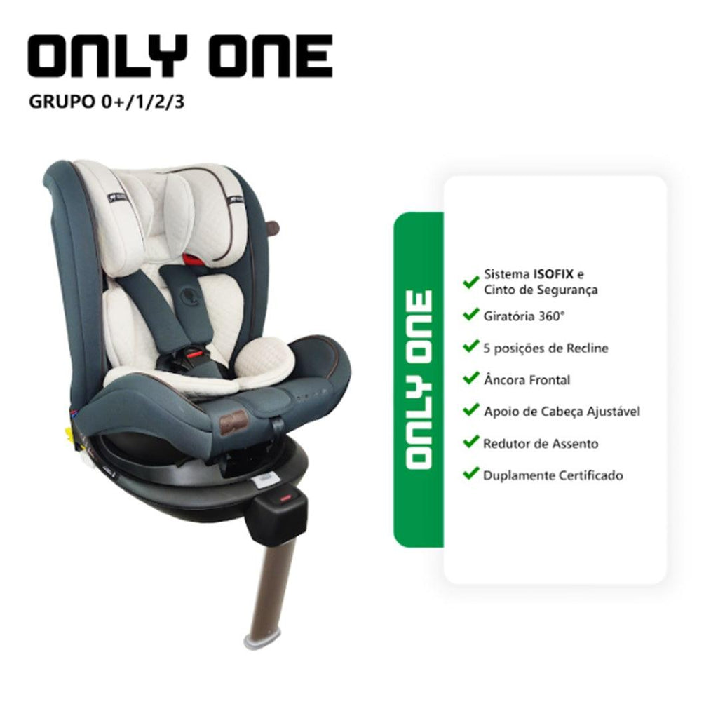 Cadeirinha De Bebê Para Carro ABC Design Only One Isofix Stone - ABC Design Babytunes