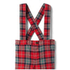 Calça Com Suspensório Infantil Janie And Jack Xadrez Vermelho - Janie And Jack Babytunes