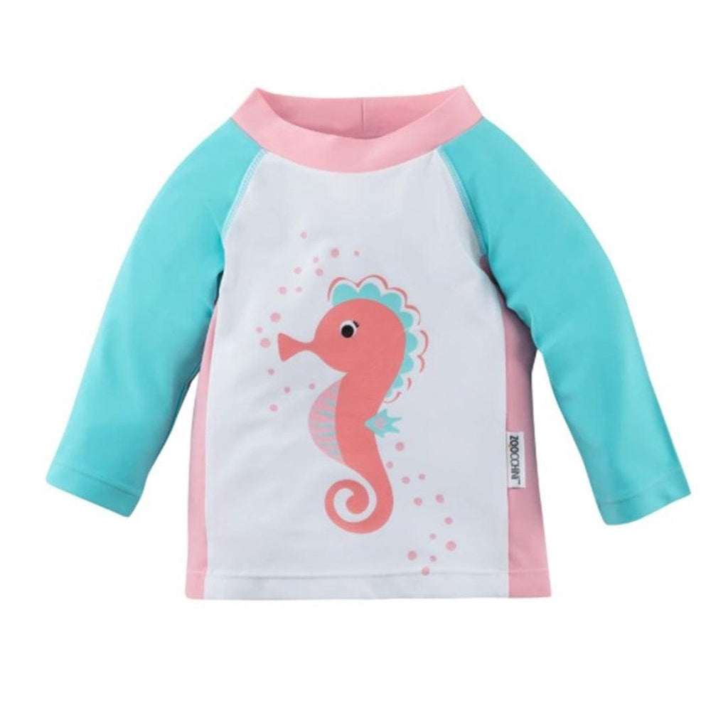 Camiseta De Banho Zoocchini Seahorse Com Fps 50+ - Zoocchini Babytunes