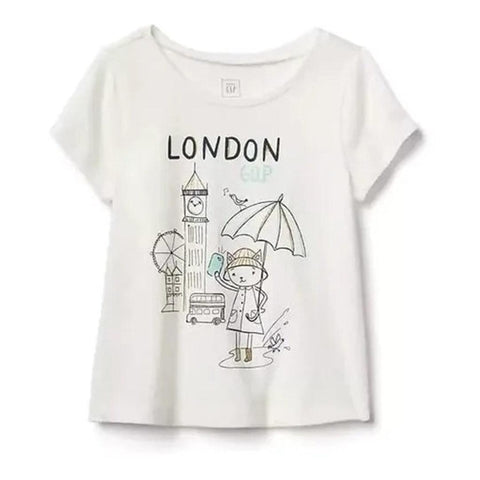 Camiseta Infantil Feminina Gap London - Gap Babytunes
