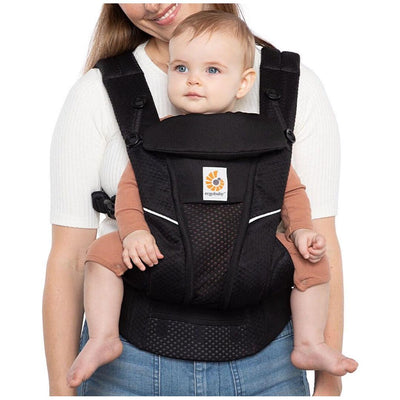 Canguru Infantil Ergobaby 4 Posições Omni Breeze - Ônix Preto - Respirável
