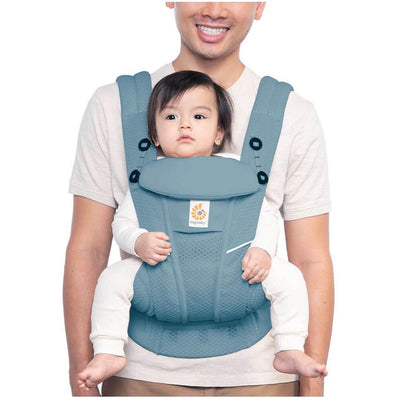 Canguru Infantil Ergobaby 4 Posições Omni Breeze - Ardósia Azul - Respirável