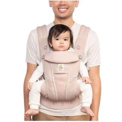 Canguru Infantil Ergobaby 4 Posições Omni Breeze - Quartzo Rosa - Desde o Nascimento Até Criança