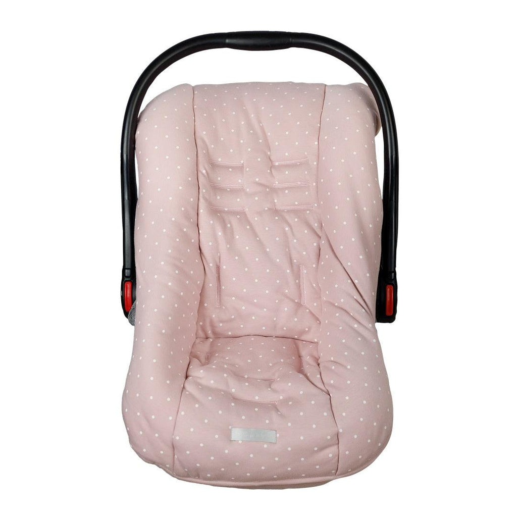 Capa Protetora Para Bebê Conforto D'Bella For Baby Rosê - Poá - D' Bella For Baby Babytunes
