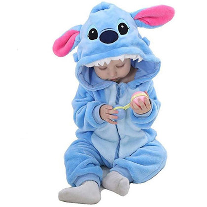 Macacão Fleece 3D Stitch - Onesie Pajamas Babytunes