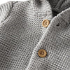 Cardigan Infantil de Algodão Orgânico Cinza - BBTC Babytunes