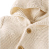 Cardigan Infantil de Algodão Orgânico Creme - BBTC Babytunes