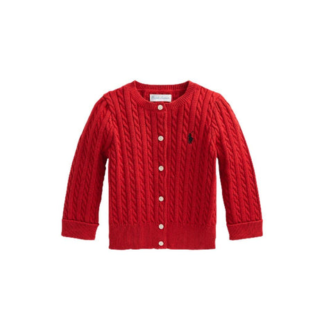 Cardigan Infantil Polo Ralph Lauren Vermelho - Polo Ralph Lauren Babytunes