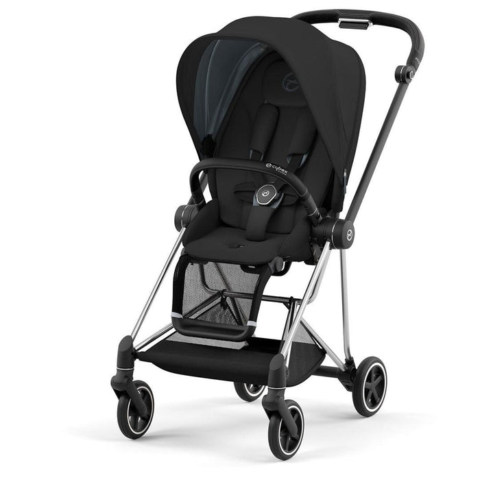 Carrinho De Bebê Cybex Mios 3 Chrome & Deep Black