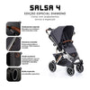 Carrinho de Bebê ABC Design - Salsa 4 Diamond Asphalt Trio - ABC Design Babytunes