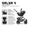 Carrinho de Bebê ABC Design - Salsa 4 Diamond Asphalt Trio - ABC Design Babytunes