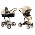 Carrinho de Bebê Mima Xari Champagne Com Estrutura Gold - Mima Babytunes