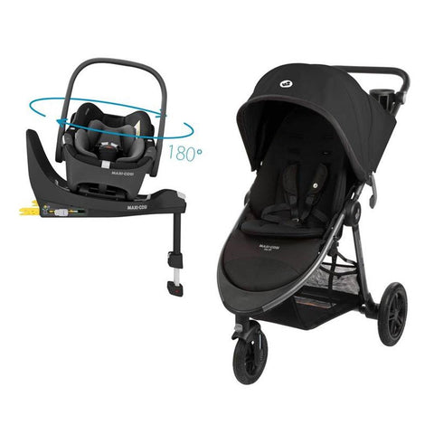Carrinho Travel System Gia XP TS Trio Isofix 360° Midnight Black - Maxi-Cosi - Maxi-Cosi Babytunes