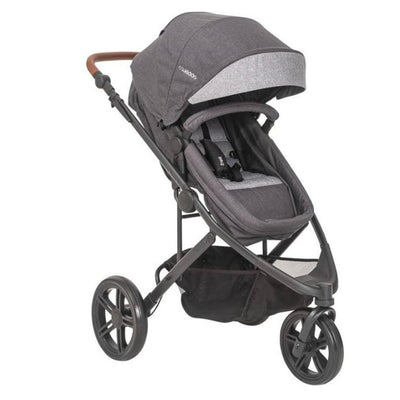 Carrinho De Bebê Travel System Trek Melange Graphite Kiddo - Cinto De Segurança