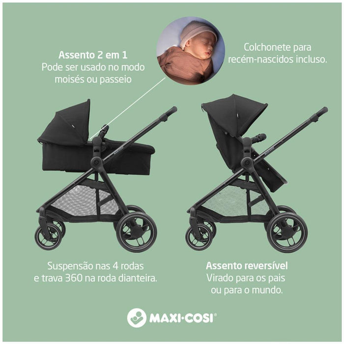 
    Carrinho de Bebê Maxi-Cosi Anna³ Essential Black - Maxi-Cosi Babytunes
  