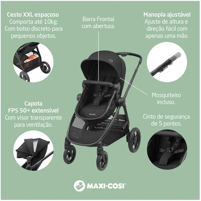 
    Carrinho de Bebê Maxi-Cosi Anna³ Essential Black - Maxi-Cosi Babytunes
  