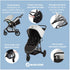 Carrinho Travel System Gia XP TS Trio Isofix 360° Midnight Black - Maxi-Cosi - Maxi-Cosi Babytunes