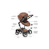Carrinho de Bebê Mima Xari Caramelo Listrado Com Estrutura Preta - Mima Babytunes