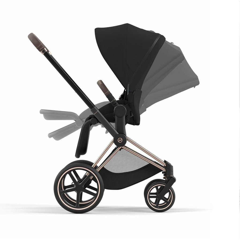 cybex carrinho de bebe Carrinho De Bebê Cybex Priam 4 Rose Gold Deep Black – Babytunes