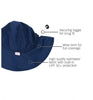 Chapéu Ruggedbutts Para Meninos Listrado Azul Marinho FPS50+ - Ruggedbutts Babytunes