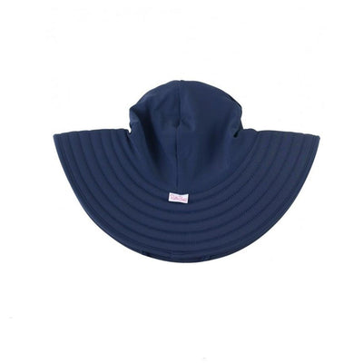 Chapéu Infantil Ruffle Butts Para Meninas Striped Navy FPS50+ - Aba Larga