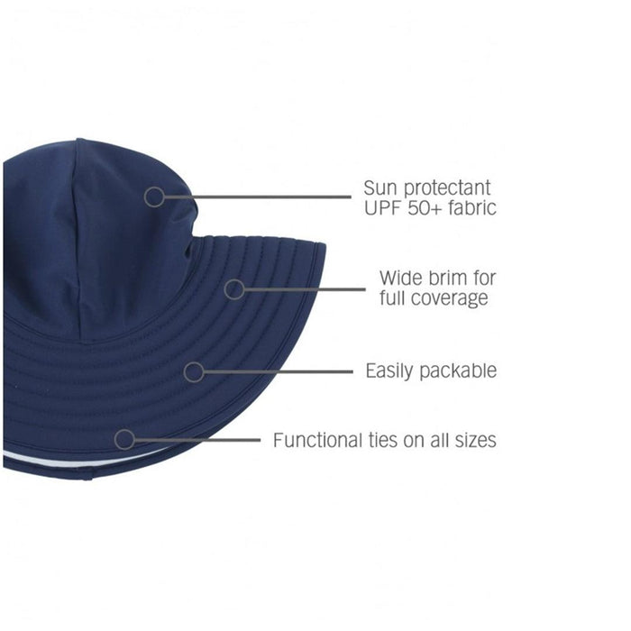 
    Chapéu Infantil Ruffle Butts Para Meninas Striped Navy FPS50+ - Ruffle Butts Babytunes
  