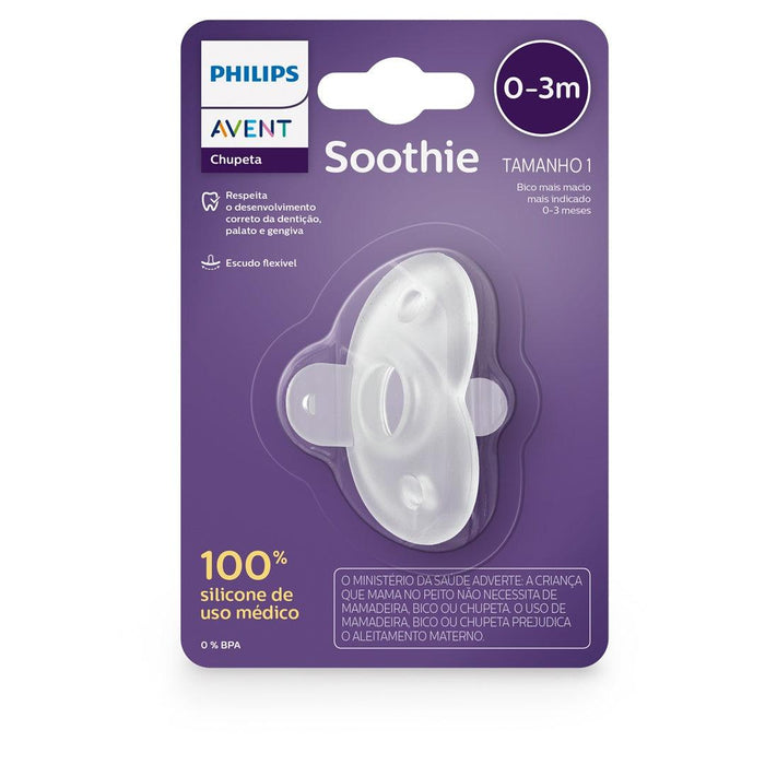
    Chupeta Unitária Avent Soothie Coração Branca Transparente 0-3M - Philips Avent Babytunes
  