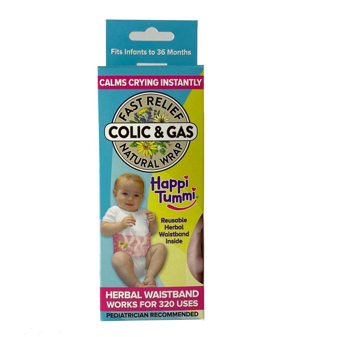 Cinta Térmica Para Alívio das Cólicas e Gases dos Bebês Happi Tummi Rosa - Happi Tummi Babytunes by Vanessa