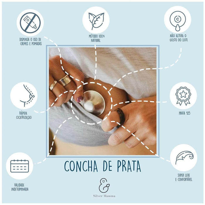 
    Conchas de Prata para Amamentação Silver Mamma - Silver Mamma Babytunes
  